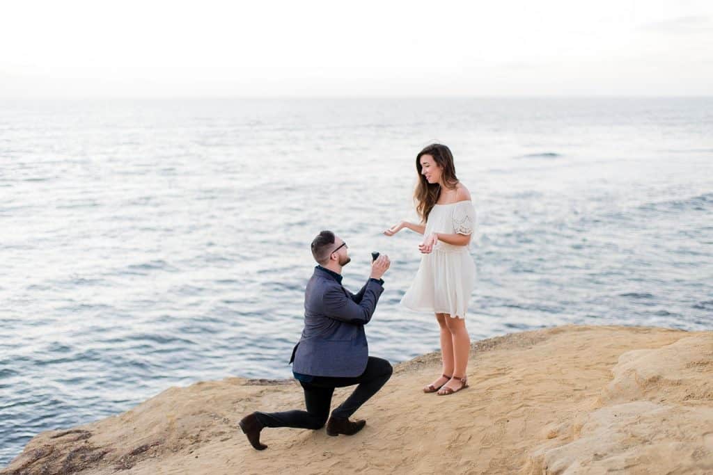 הצעת נישואין מול הים